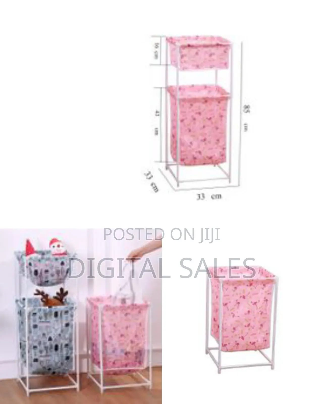 Laundry Hamper Cloth Storage Baskets With Compartments Laundry