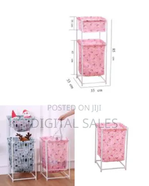Laundry Hamper Cloth Storage Baskets With Compartments Laundry
