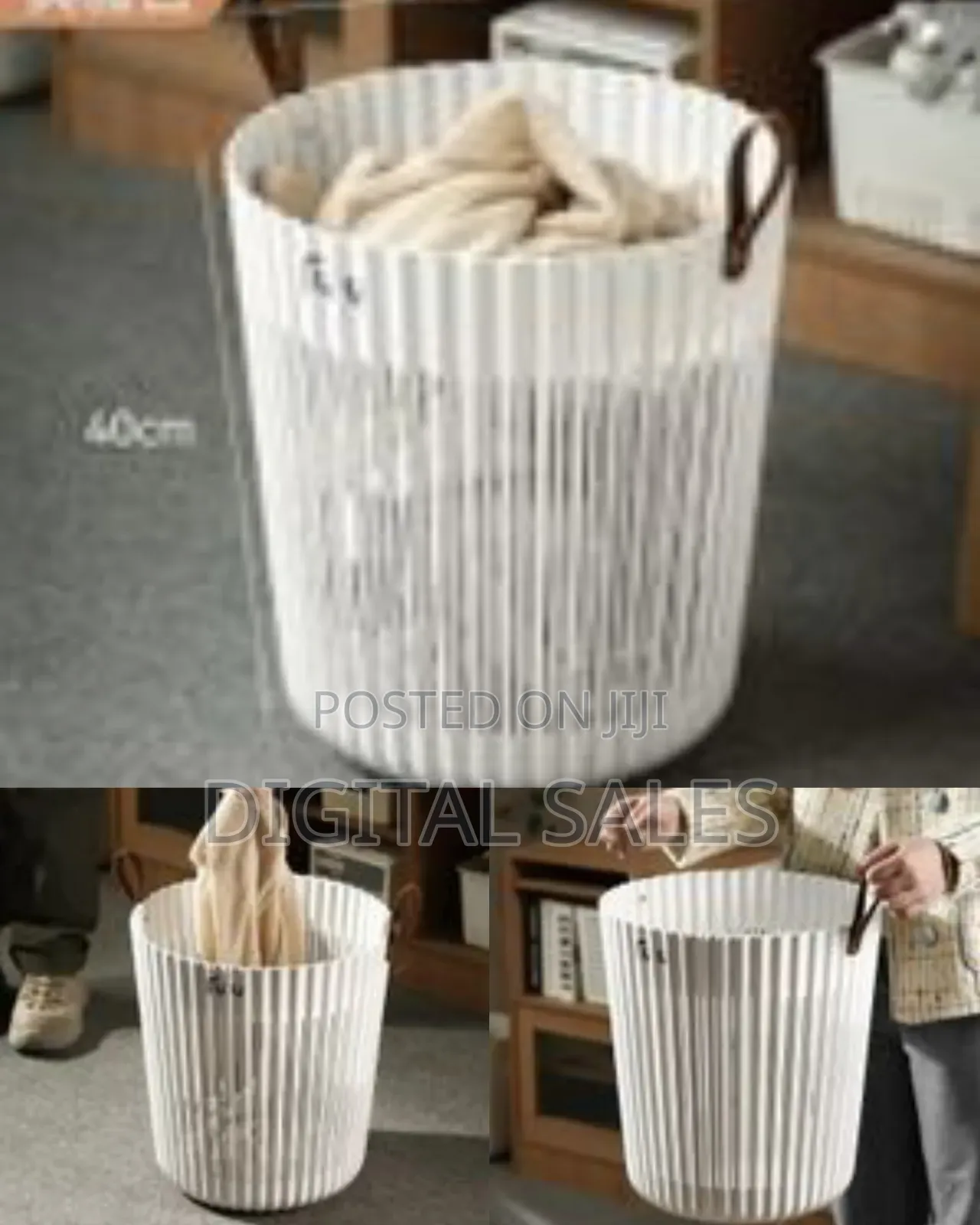 Bathroom Laundry Hamper Storage Clothes Basket Living Room Waste