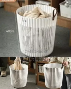 Bathroom Laundry Hamper Storage Clothes Basket Living Room Waste