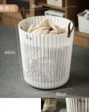 Bathroom Laundry Hamper Storage Clothes Basket Living Room Waste