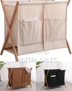 Laundry Hamper Storage Bamboo Foldable Laundry Box