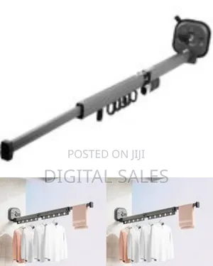 Folding 3-Fold Retractable Clothes Drying Rack With Suction Cup C