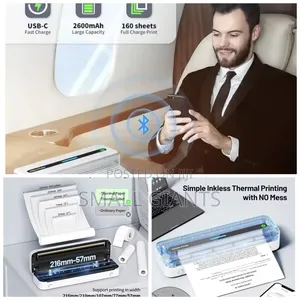 Portable Inkless Thermal Printer