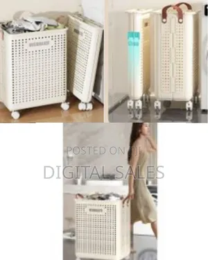 Earwig Laundries Storage Container With Wheels Dirty Clothes Hamper