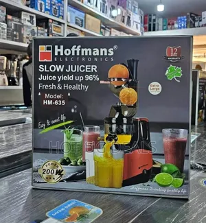 Hoffmans Slow Juicer Model Hm - Black