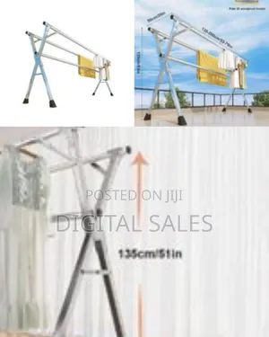 Outdoor Clothes Foldable Laundry Drying Rack, Portable Free-Standing