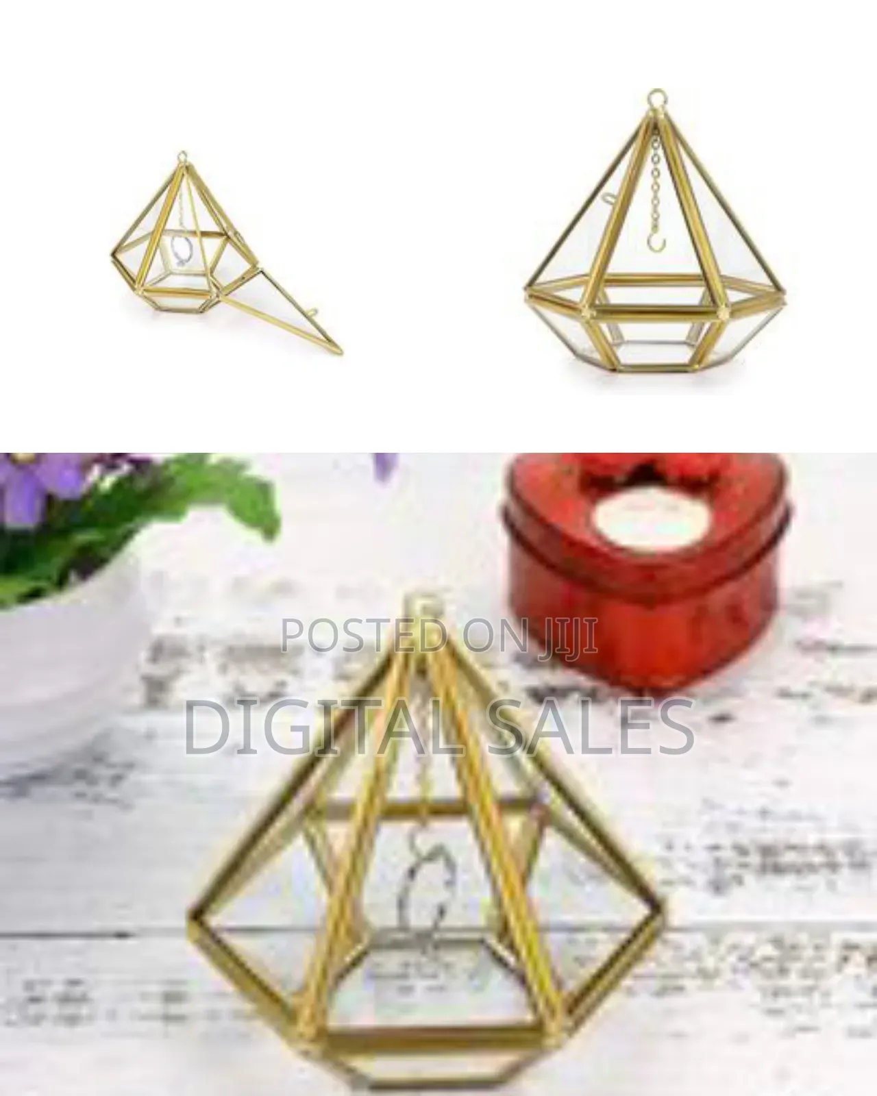 Acrylic Ring Display Holder Geometric Jewelry Box Wedding Gift Box