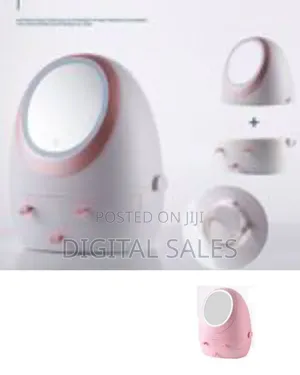 Egg Shape Organizer, 3 Drawers Cosmetic Storage Box With Led Mirror