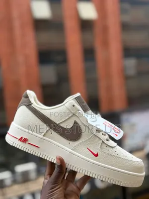 Nike Air Force 1 Low In A Beige And Brown Colorway