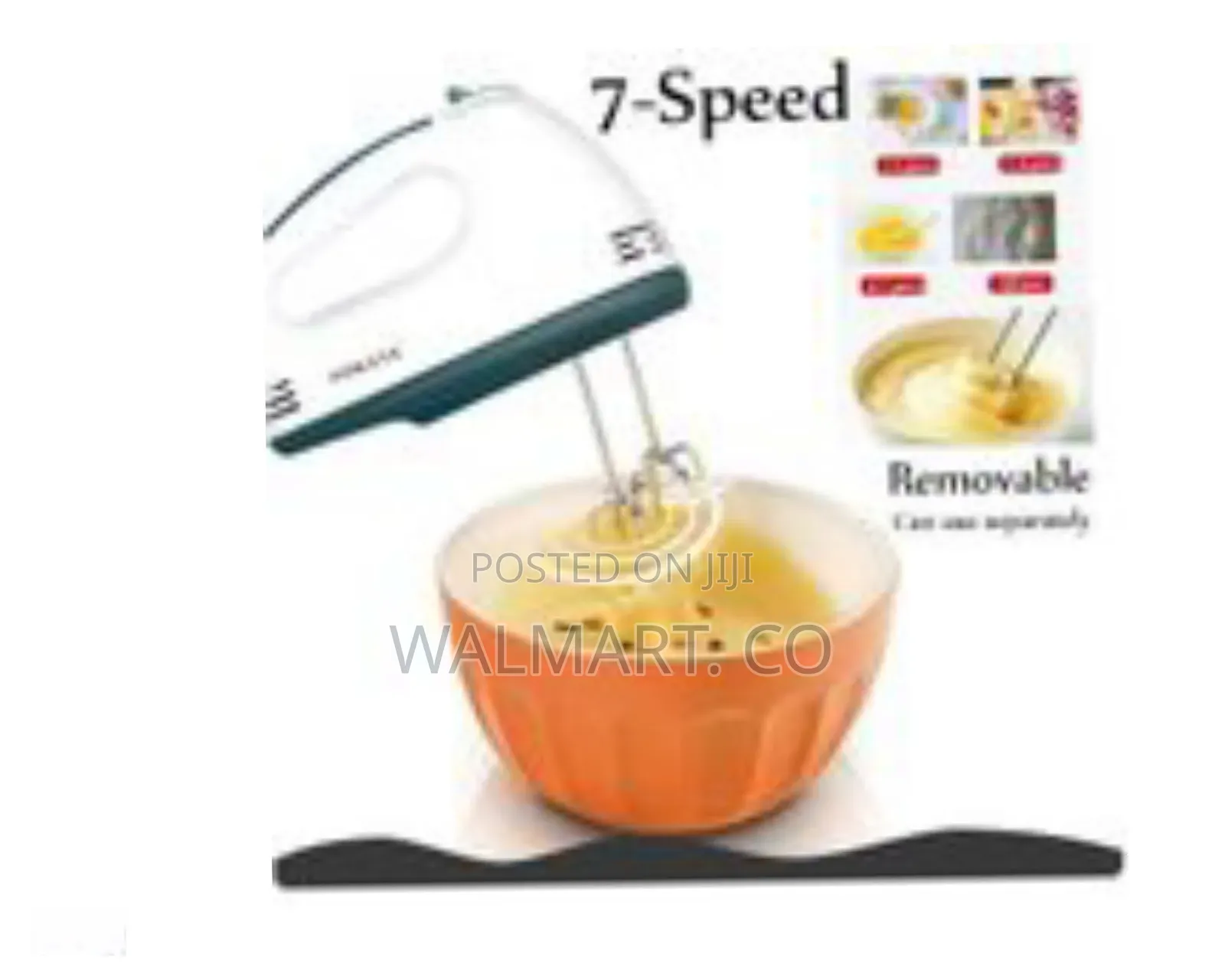 Sokany Portable 7 Speed Hand Mixer With Egg Beater Blender 2l