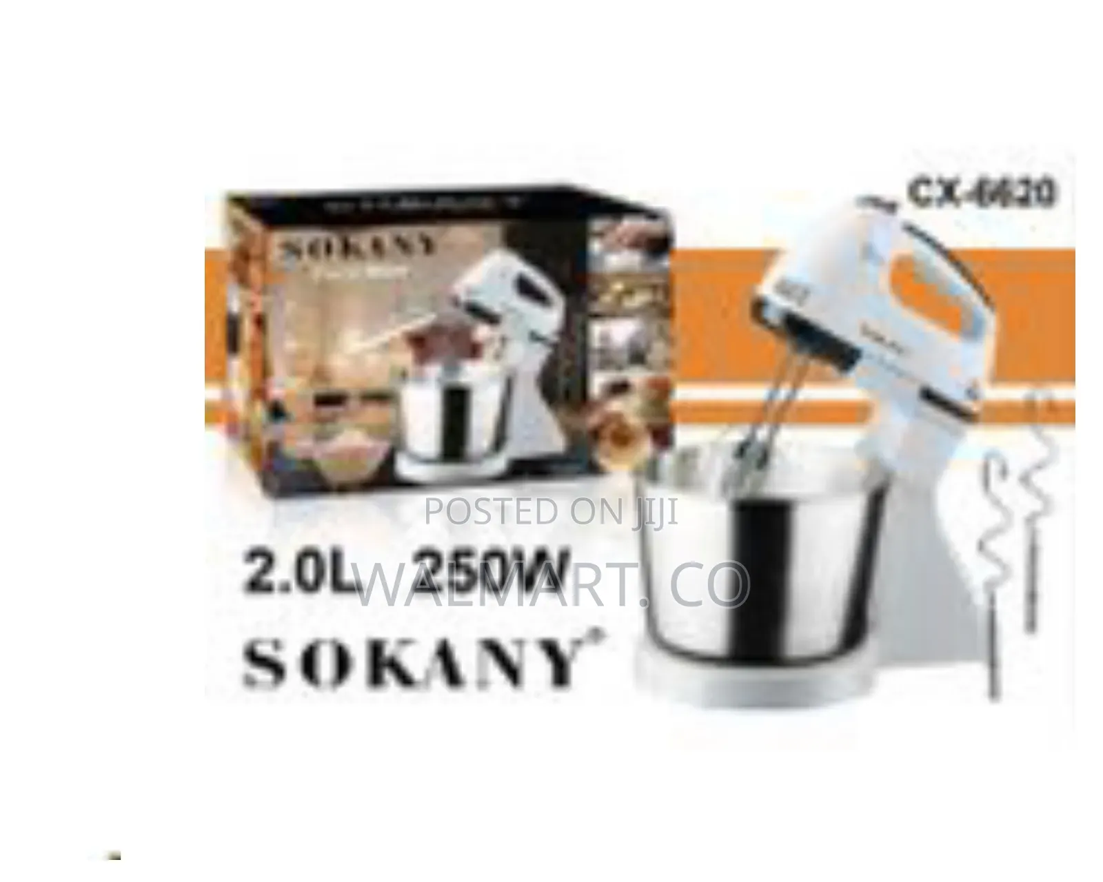 Sokany Portable 7 Speed Hand Mixer With Egg Beater Blender 2l