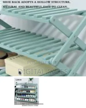 5 Tier Wooden Bamboo Shoe Rack Storage Shelf Stackable Organiz