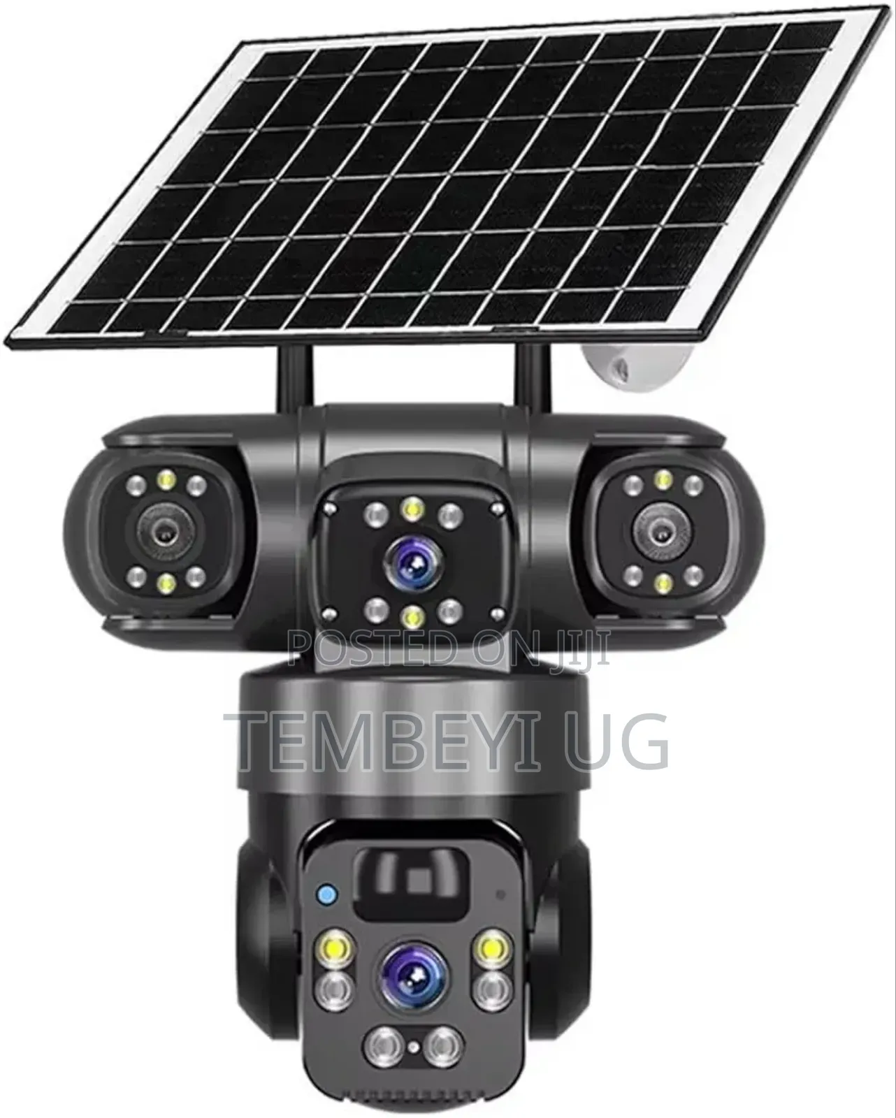 Solar Powered Security Camera With Multiple Lenses