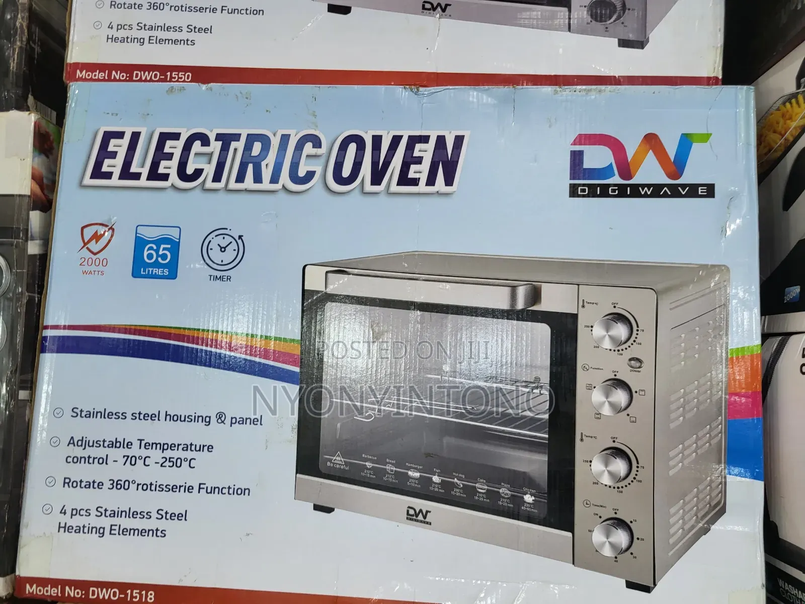 Dw 65litres Automatic Electric Counter Top Oven