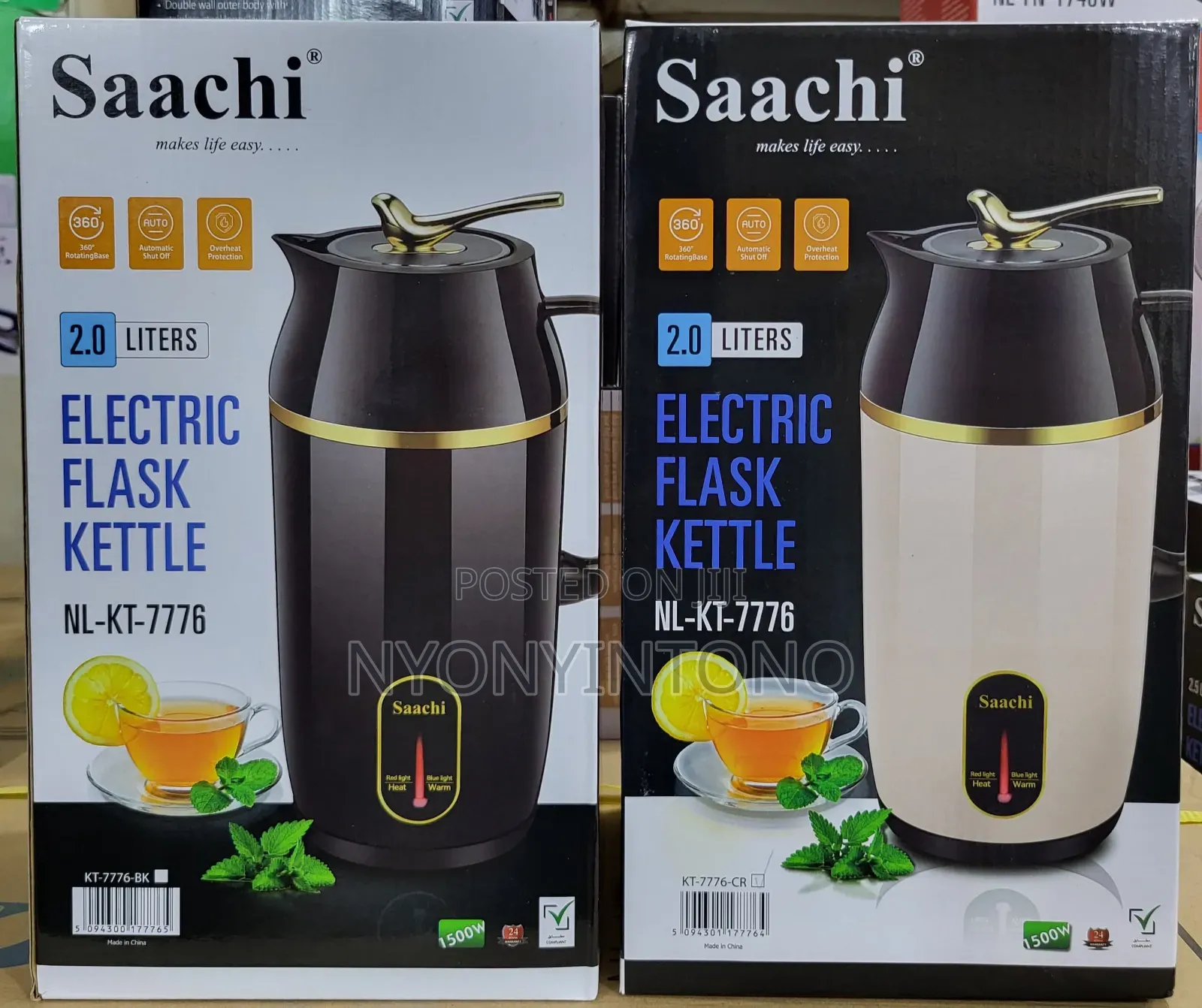 Saachi 2litres Automatic Cordless Electric Water Kettle