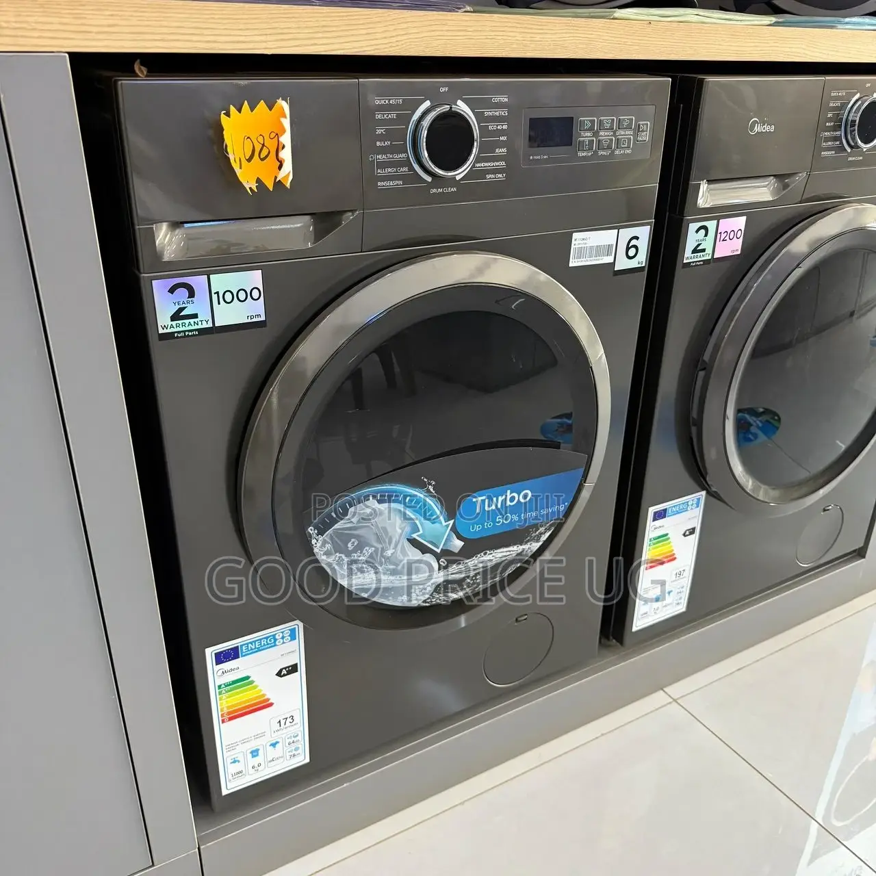 6kgs Midea Front Loader Washing Machine