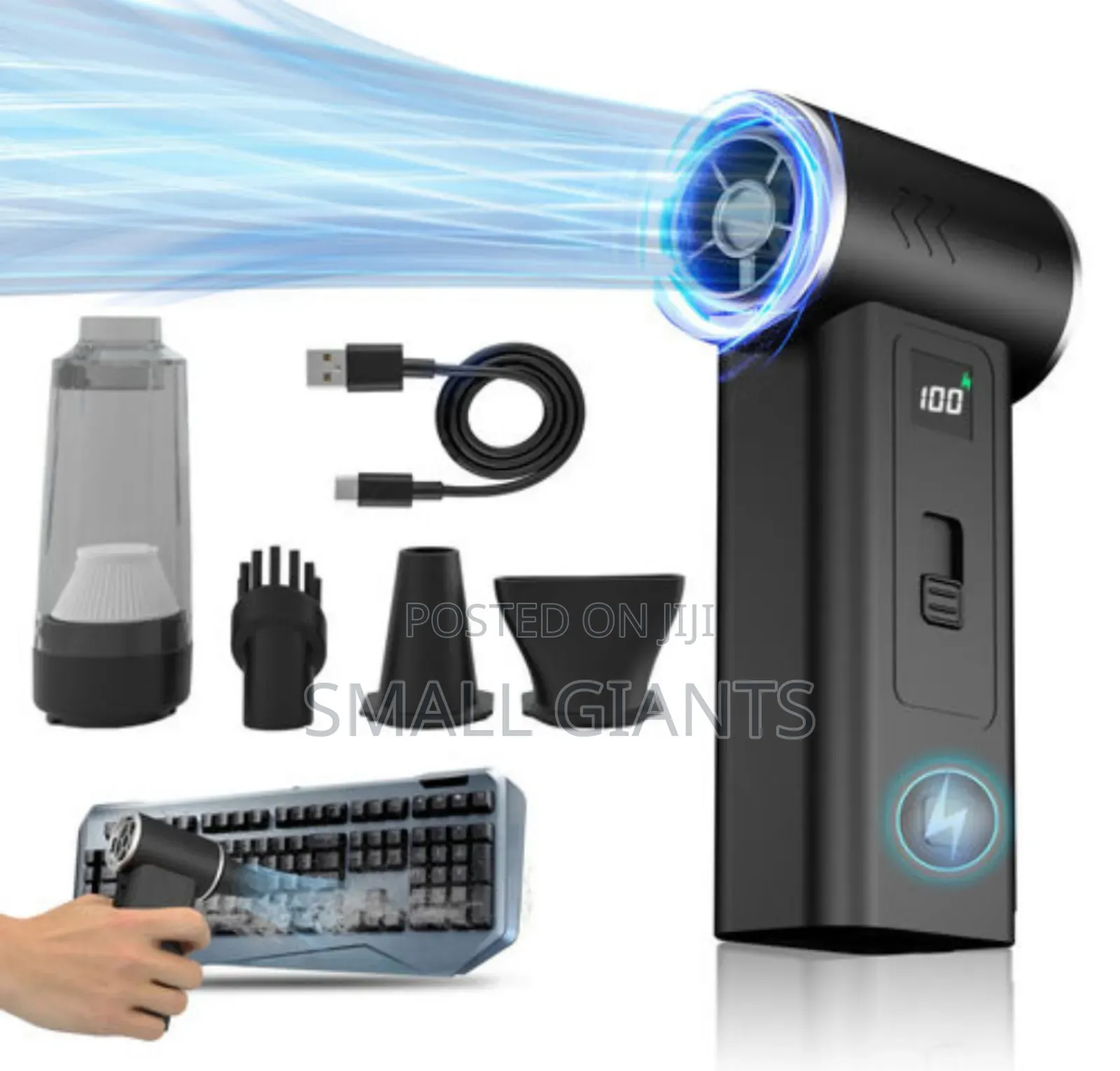 Mini Turbo Rechargeable Dust Remover Fan