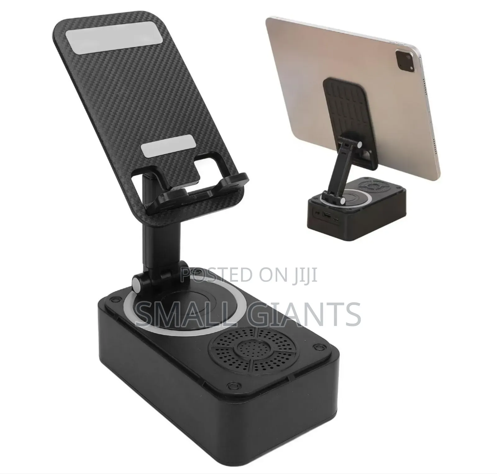 Foldable Phone Stand With A Built-in Bluetooth Speaker