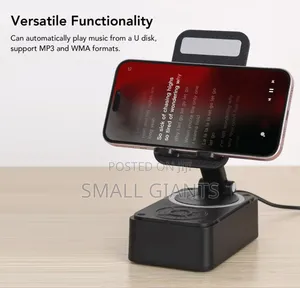 Foldable Phone Stand With A Built-in Bluetooth Speaker