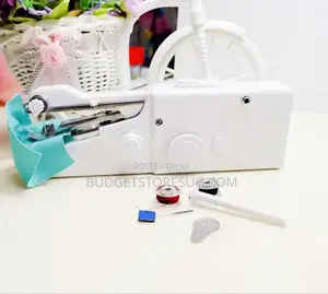 Portable White Sewing Machine