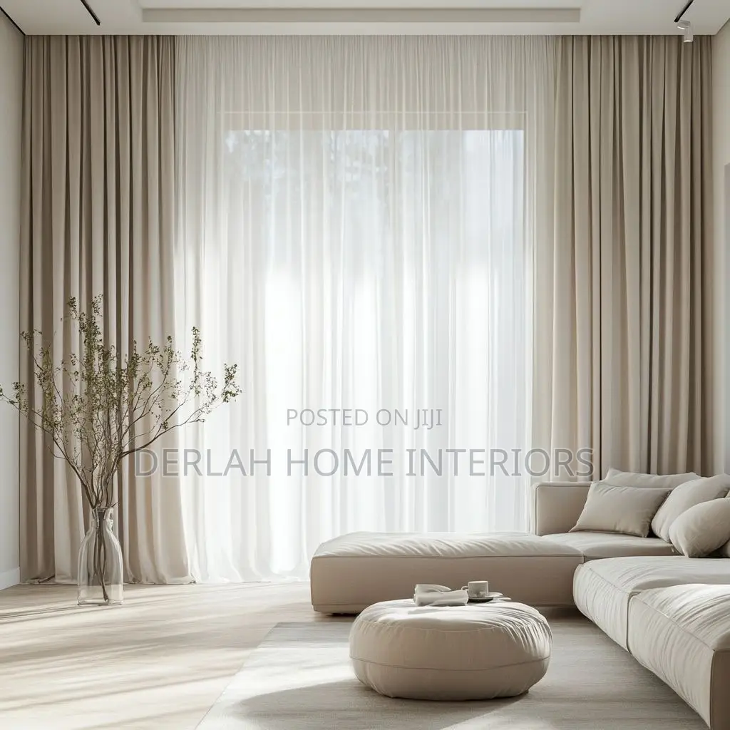 Plain White Curtain Net Per Meter