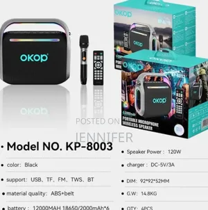 Okop Portable Base Wireless Karaoke Speaker