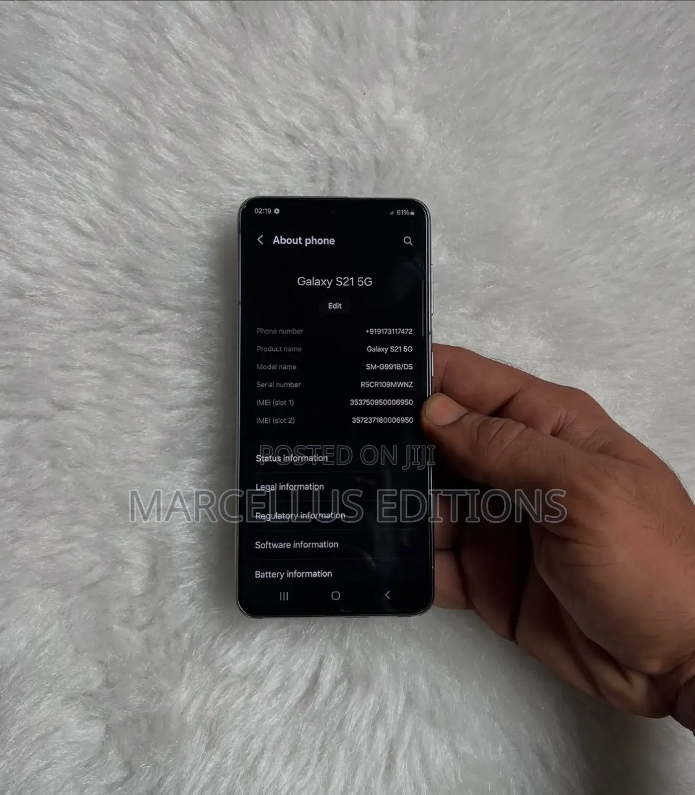 Samsung Galaxy S21 5G 128 GB Black