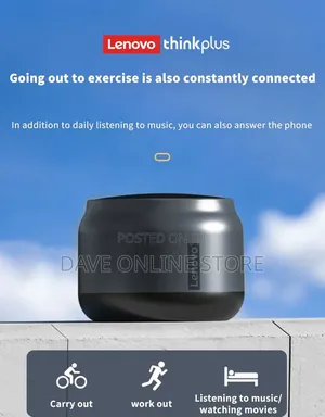 Lenovo Thinkplus Portable Bluetooth Speaker,Grey