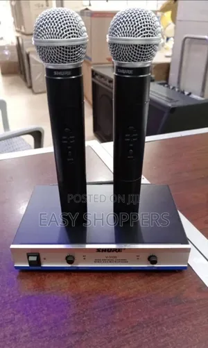 Shure v-3100 Dual Channel Wireless Microphone System.