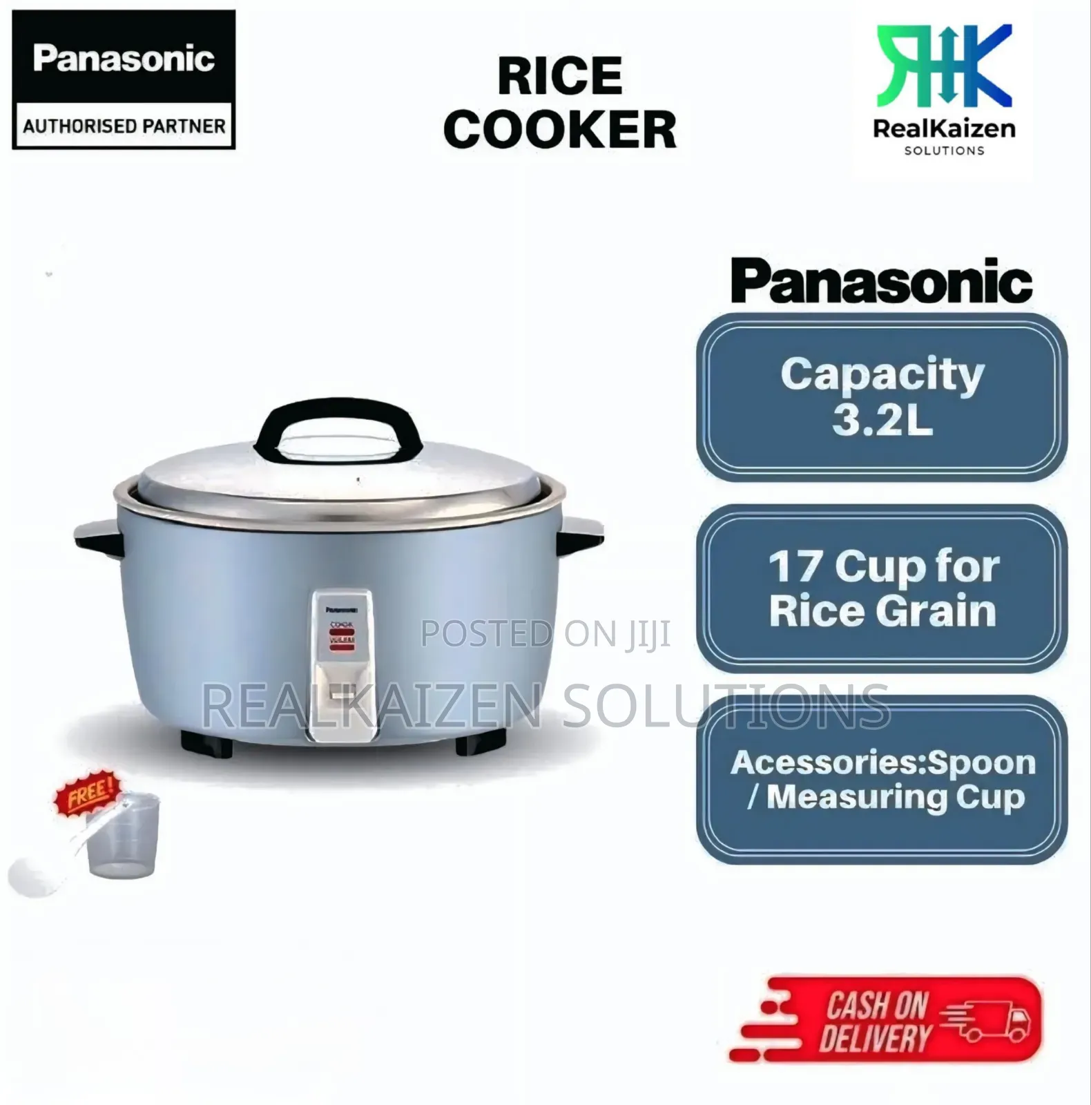 Panasonic 3.2l Stainless Steel Conventional Rice Cooker