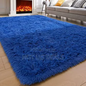 1.5mx2m Medium Size  Fluffy Carpet - Blue