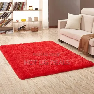 1.5mx2m Medium Size  Fluffy Carpet - Red