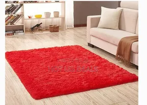 1.5mx2m Medium Size  Fluffy Carpet - Red
