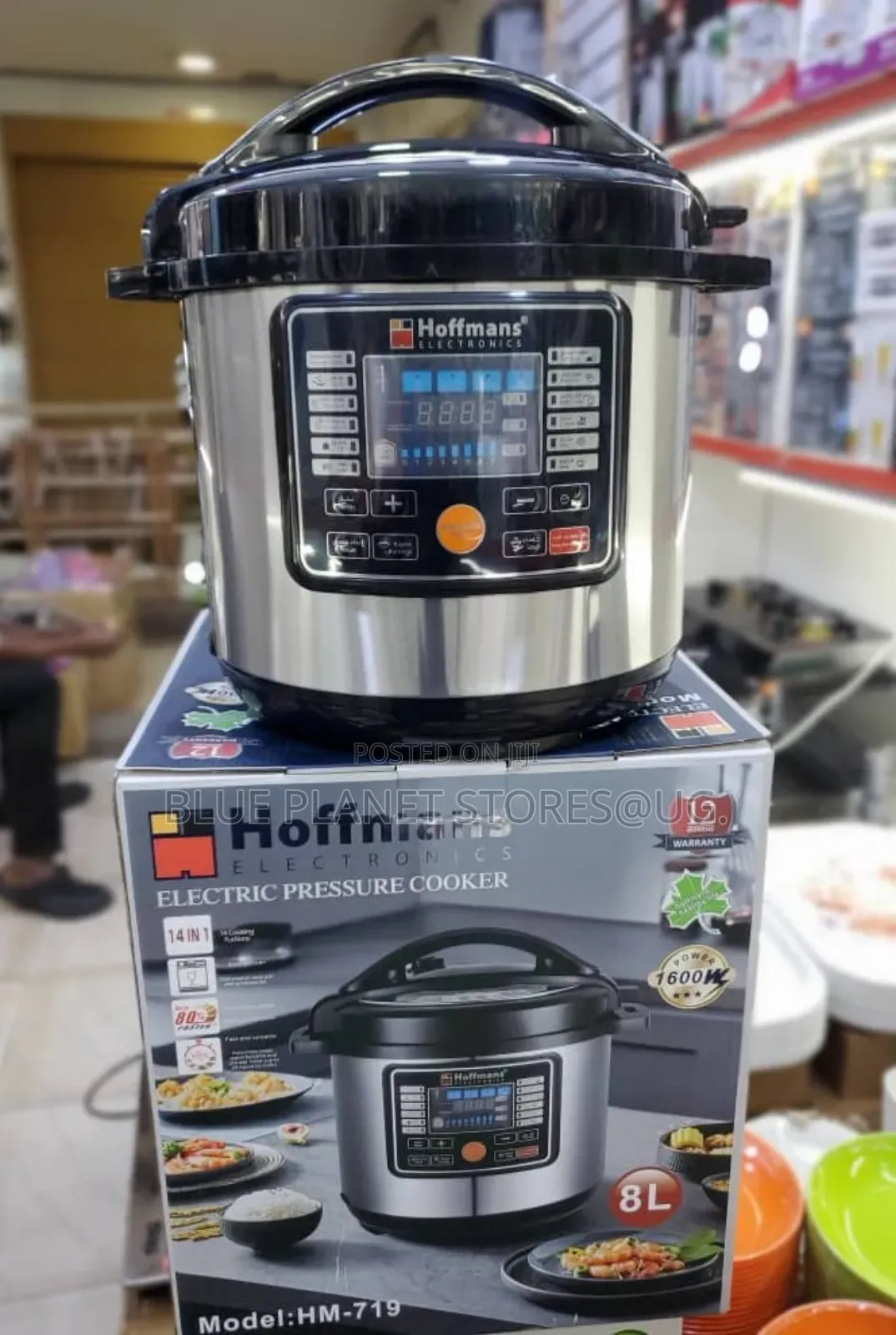 Hoffmans 8.0litres Digital Pressure Cookers \\1600w \\ Hm -719