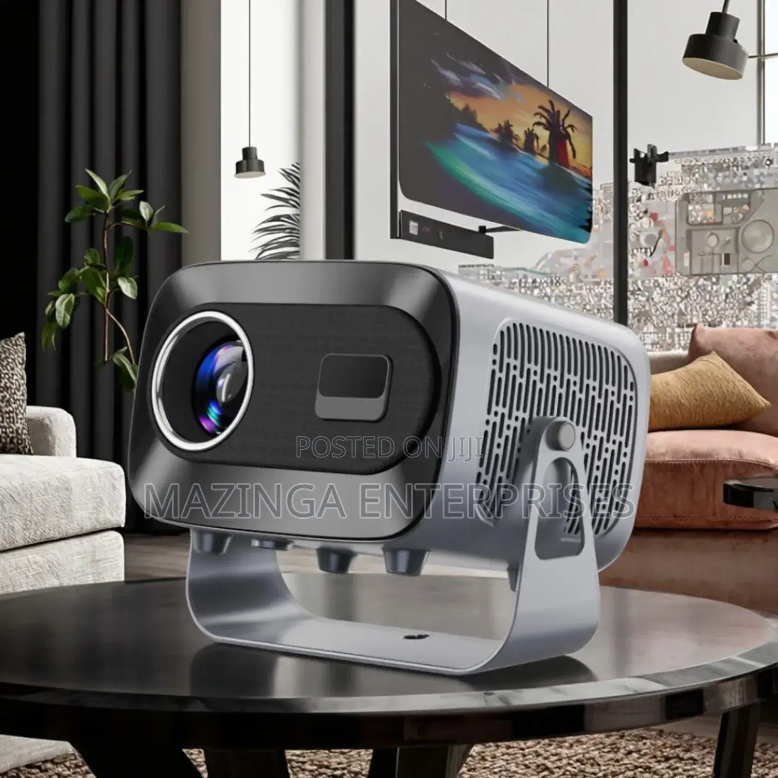 Vevshao A10 Portable Smart Android Led Projector WTH 3600 Rotate Stand