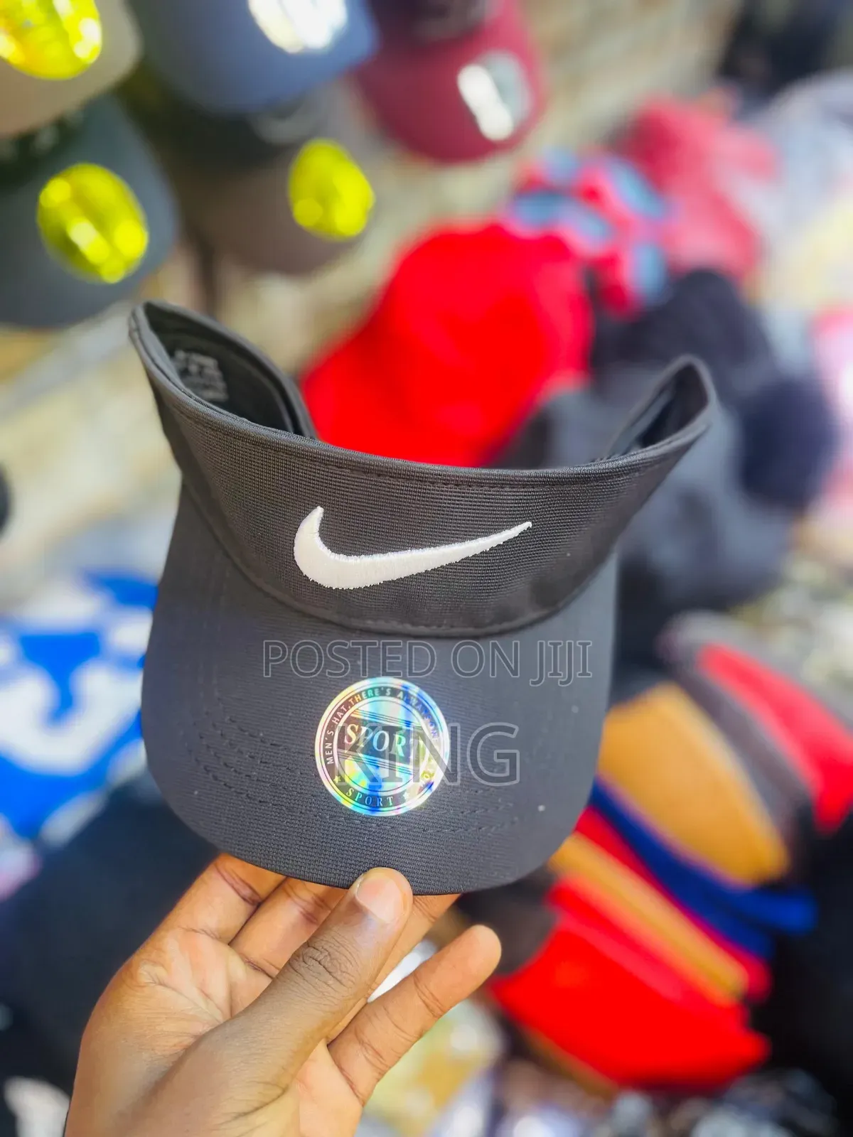 Black Nike Dri-Fit Visor. Half Cap