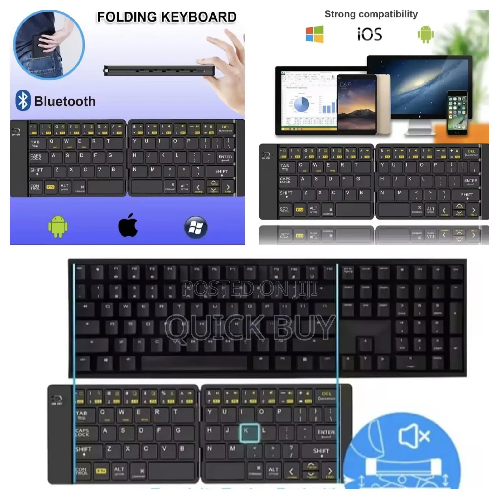 Bluetooth Universal Folding Keyboard