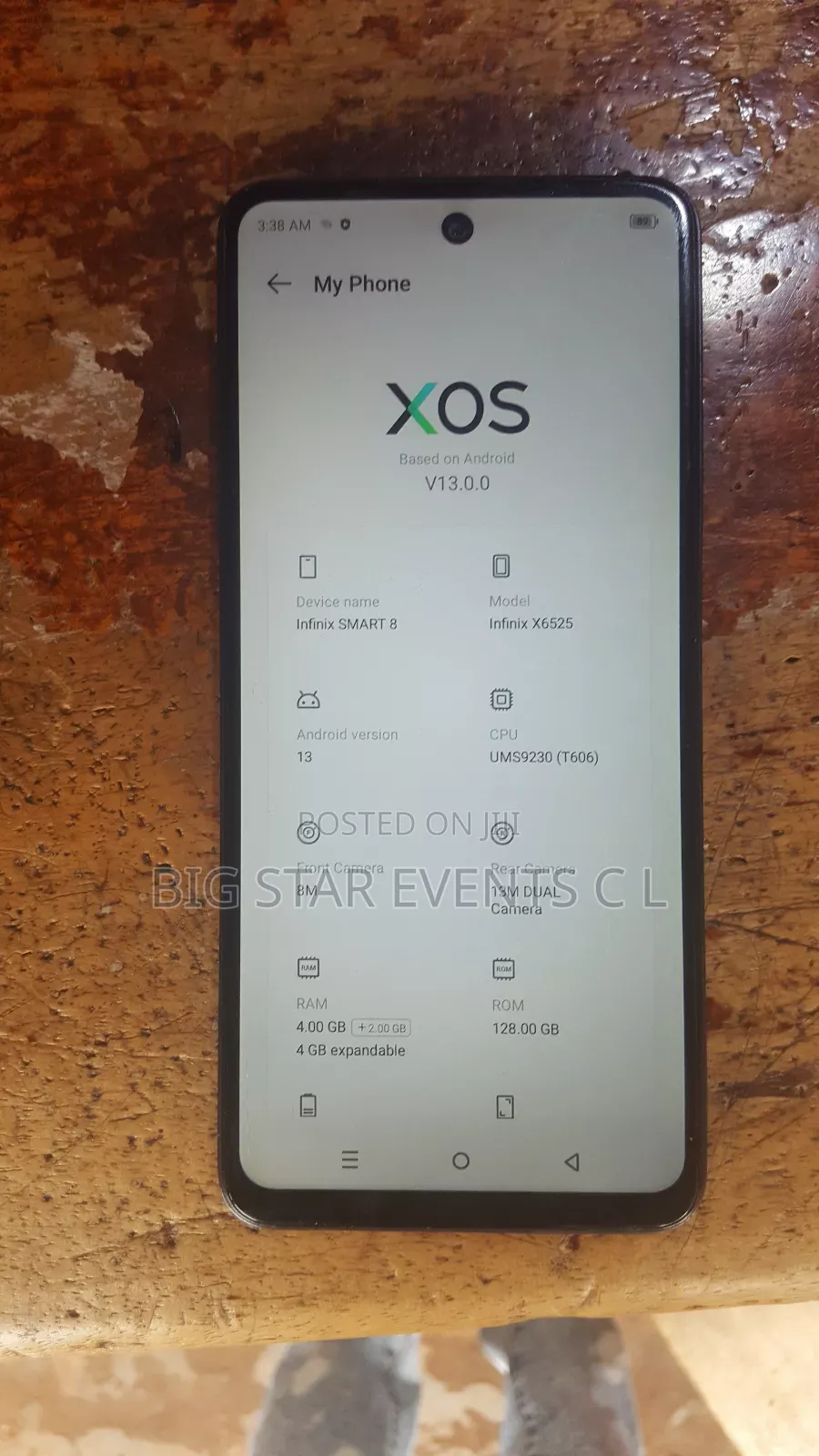 Infinix Smart 8 64 GB Blue