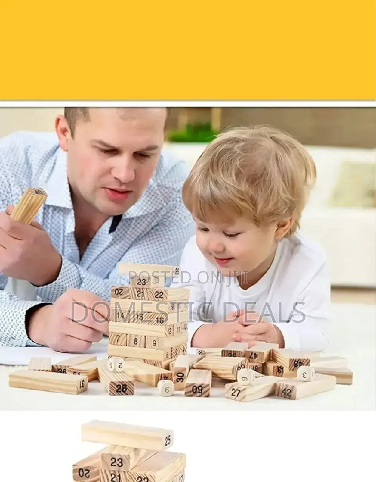 54pcs Stacking Game, Wooden Blocks