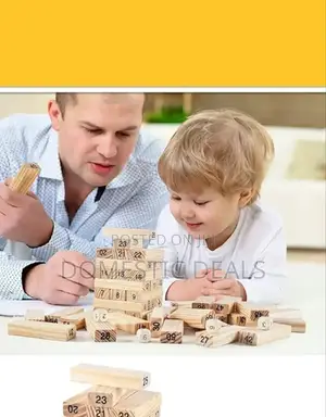 54pcs Stacking Game, Wooden Blocks