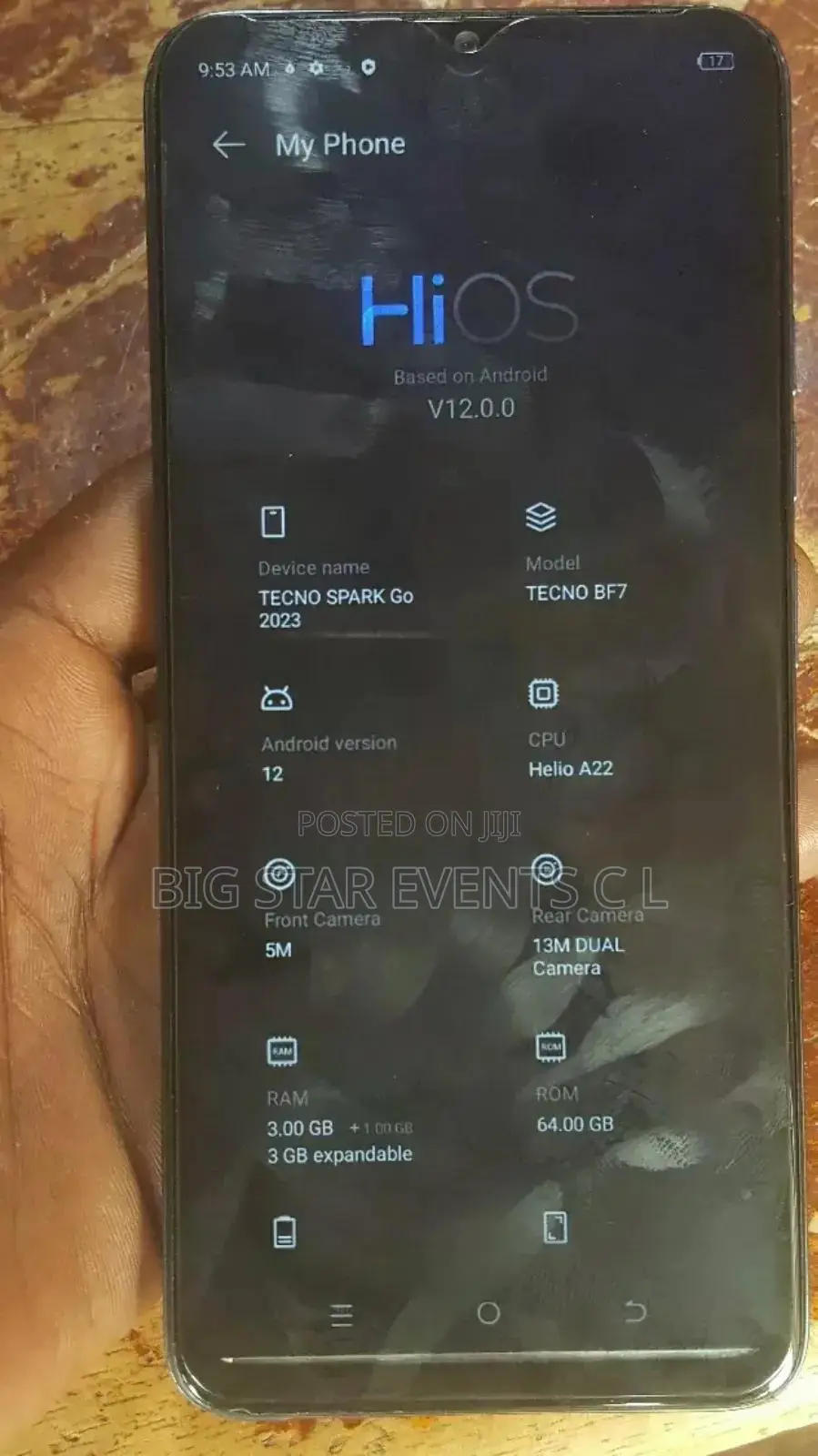 Tecno Spark Go 2023 64 GB Black