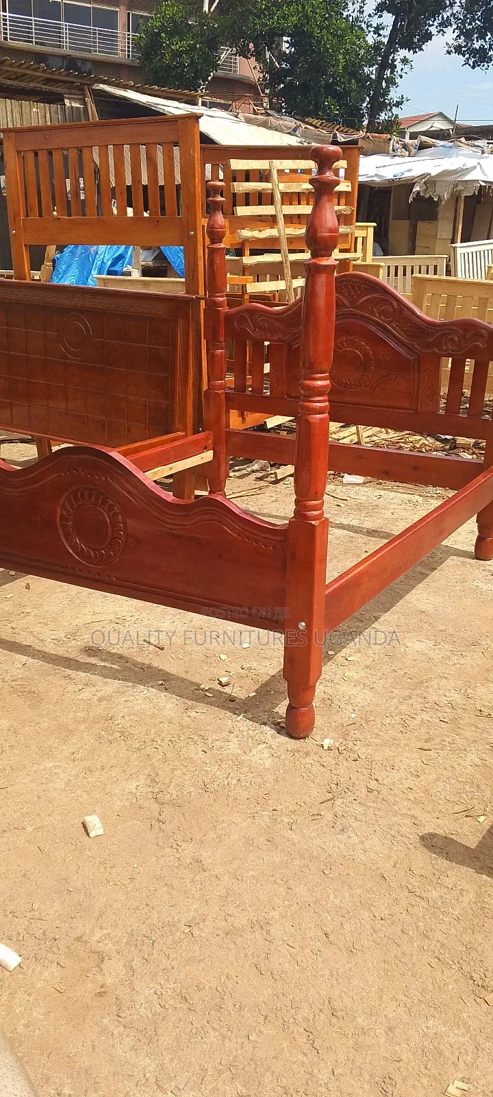5*6 Netpoles/Brown Colored Bed