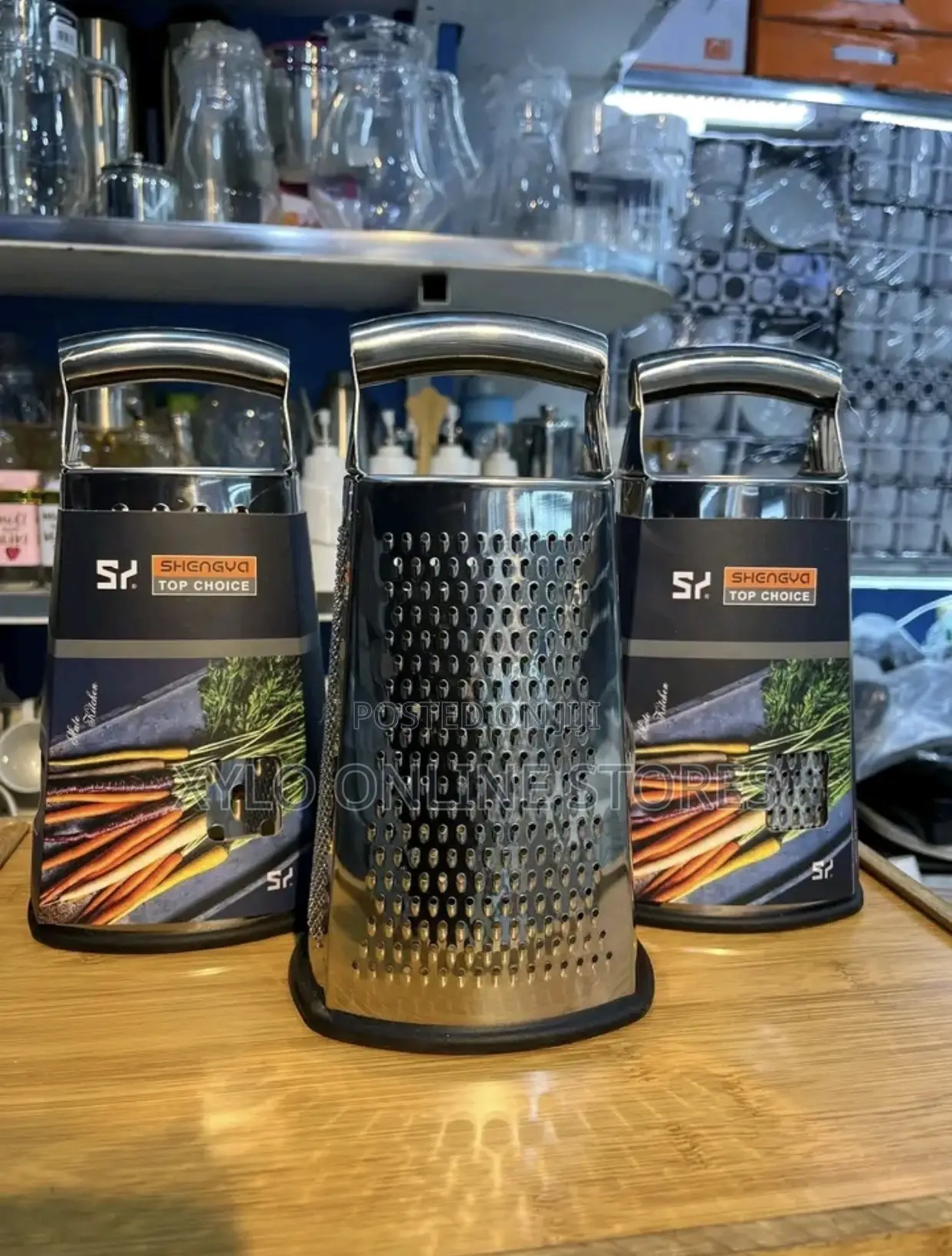 A 4-Sided Stainless Steel Grater Silver