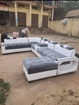 L Sofa Set With a Sofa Bed and Soft Comfortable Seats
