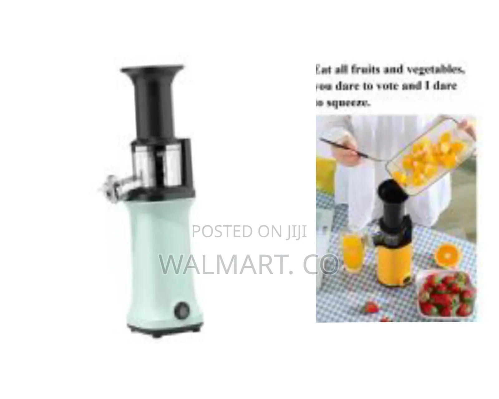 Electric Slow Juicer Fruit Blending Machine-Black