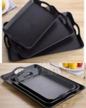 Pack of 3 Deep Rectangular Restaurant Cafe Hotel Kitchen Plastic