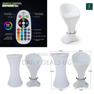 1 Piece Color Changing Led Luminous Waist Bar Cocktail Table