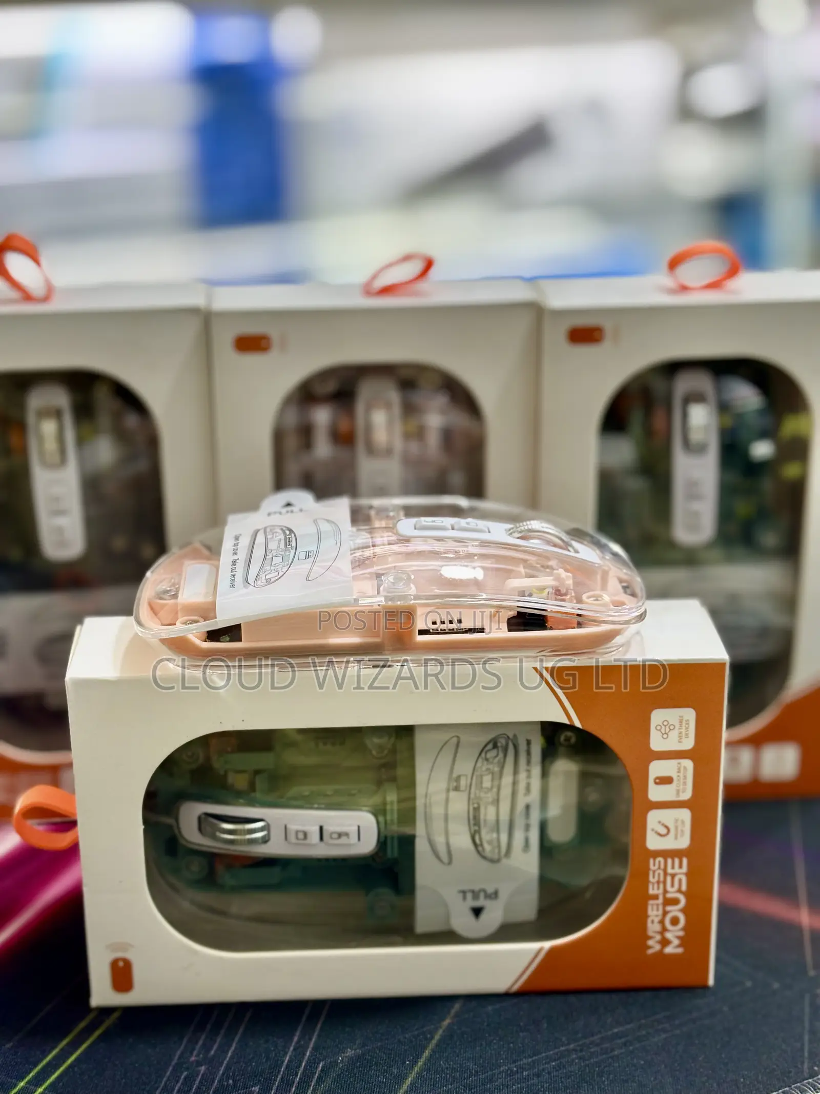 Multi Color Transparent Bluetooth Mice