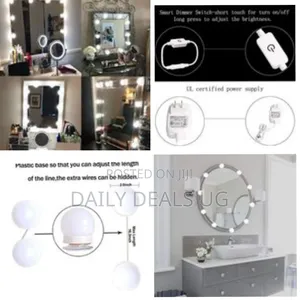 Led Vanity Mirror Lights Kit With 10 Dimmable Bulbs for Makeup Table